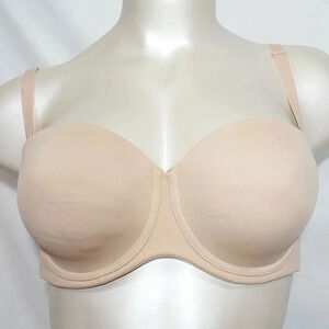 Serenada Convertible Strapless Underwire Bra 40DD Rugby Tan (Nude) NEW WITH TAGS